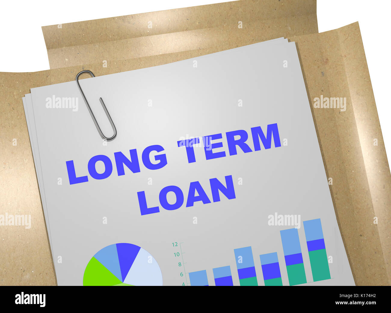 Long Term Loan >> 3d Illustration Of Long Term Loan Title On Business Long Term Loan >> 3d Illustration Of Long Term Loan Title On Business