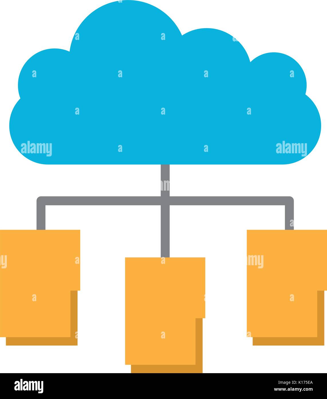 cloud computing with folder Stock Vector Image & Art - Alamy