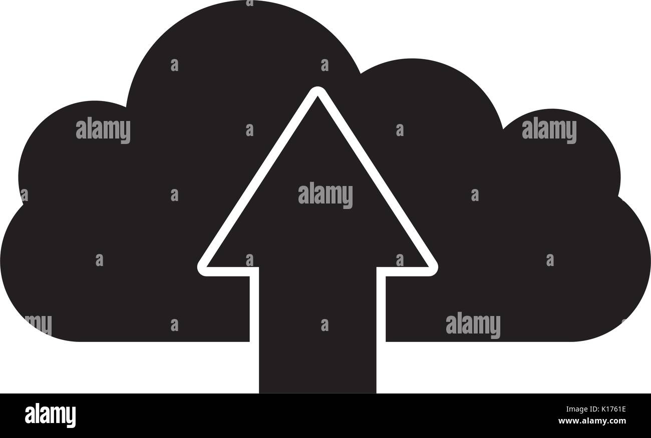 cloud computing with arrows Stock Vector Image & Art - Alamy