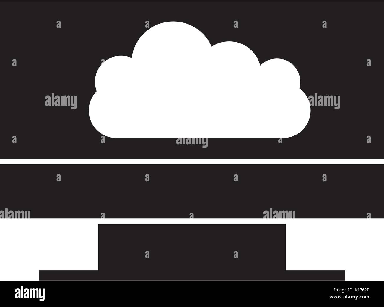 monitor computer with cloud computing Stock Vector Image & Art - Alamy
