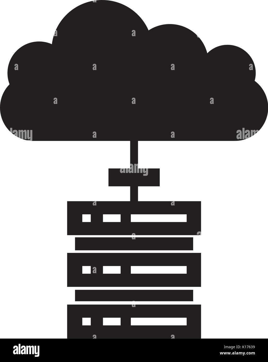 computer tower with cloud computing Stock Vector Image & Art - Alamy