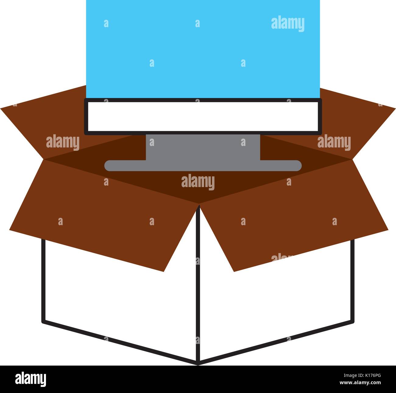 Silver carton Stock Vector Images - Alamy