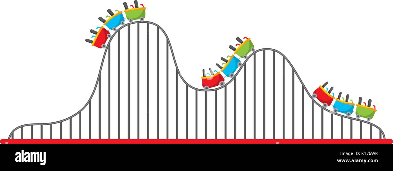 roller coaster isolated icon Stock Vector Image & Art - Alamy