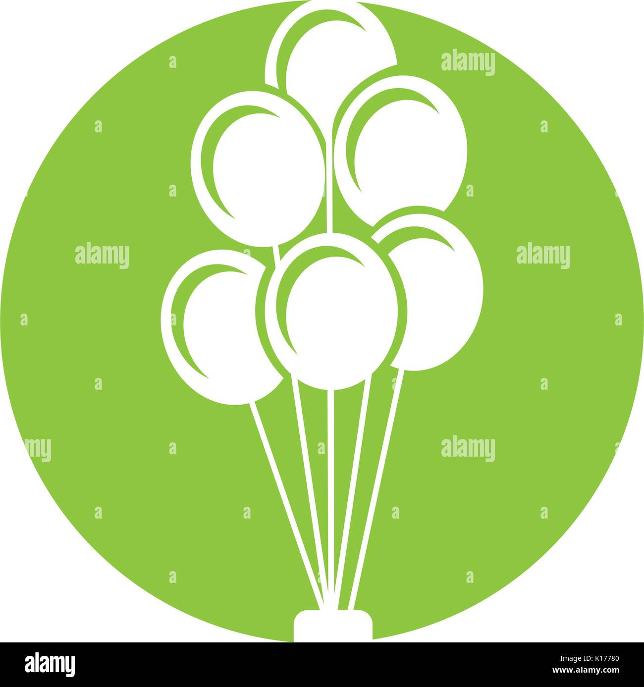 balloons party isolated icon Stock Vector Image & Art - Alamy