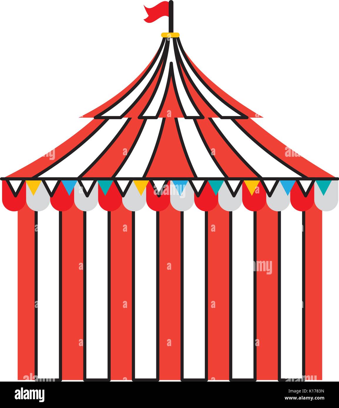 circus tent isolated icon Stock Vector Image & Art - Alamy