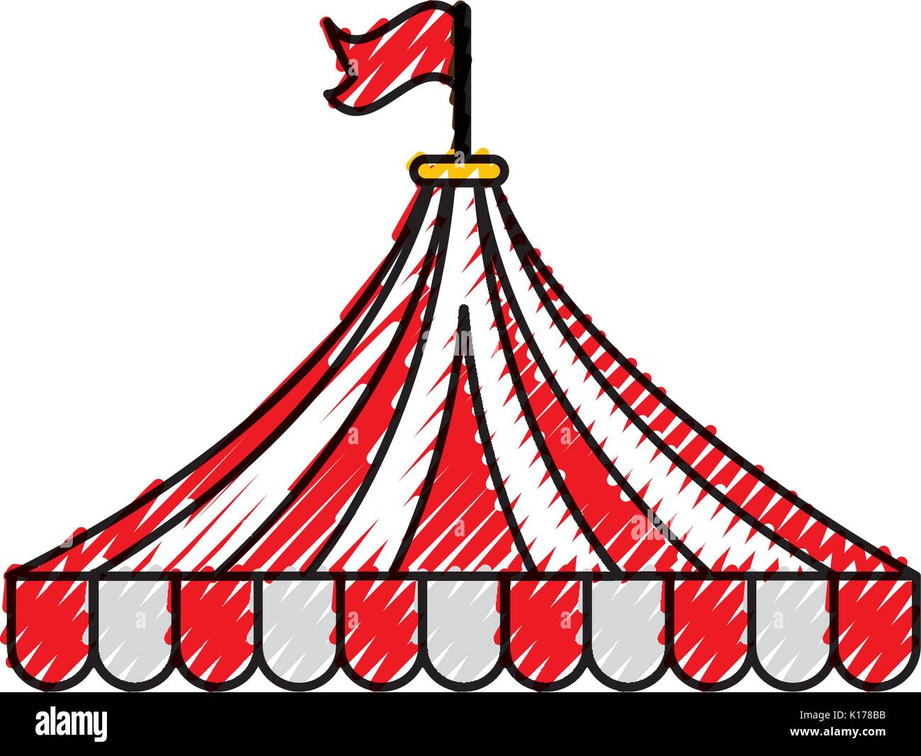 circus tent isolated icon Stock Vector Image & Art - Alamy