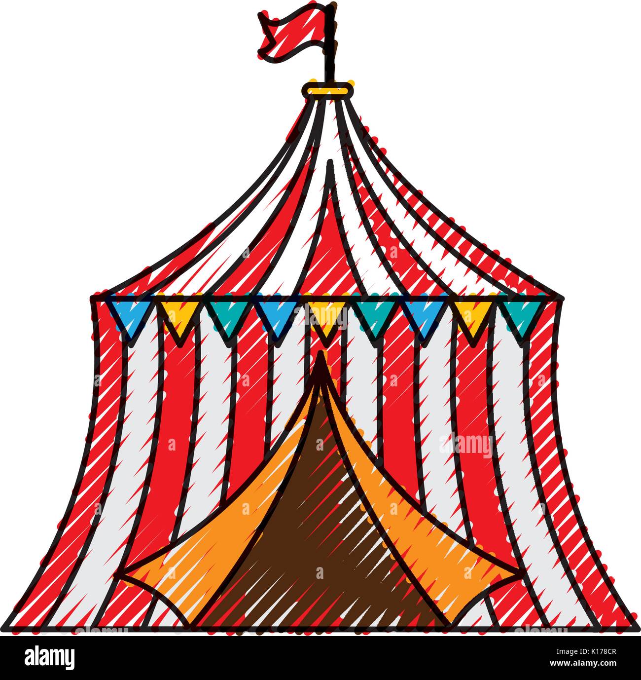 circus tent isolated icon Stock Vector Image & Art - Alamy