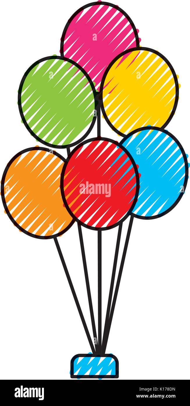balloons party isolated icon Stock Vector Image & Art - Alamy