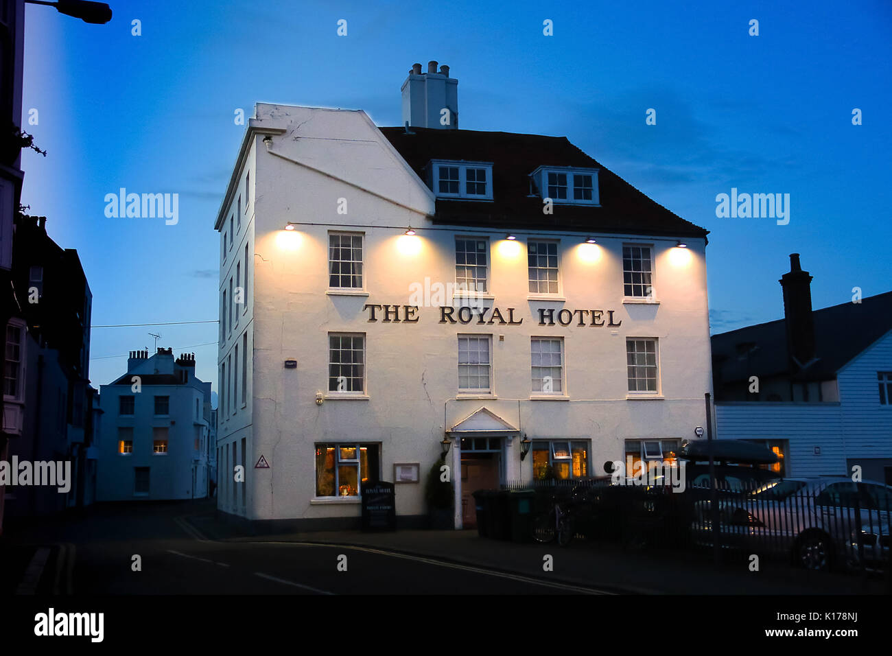 The historic Royal Hotel, Deal Stock Photo - Alamy