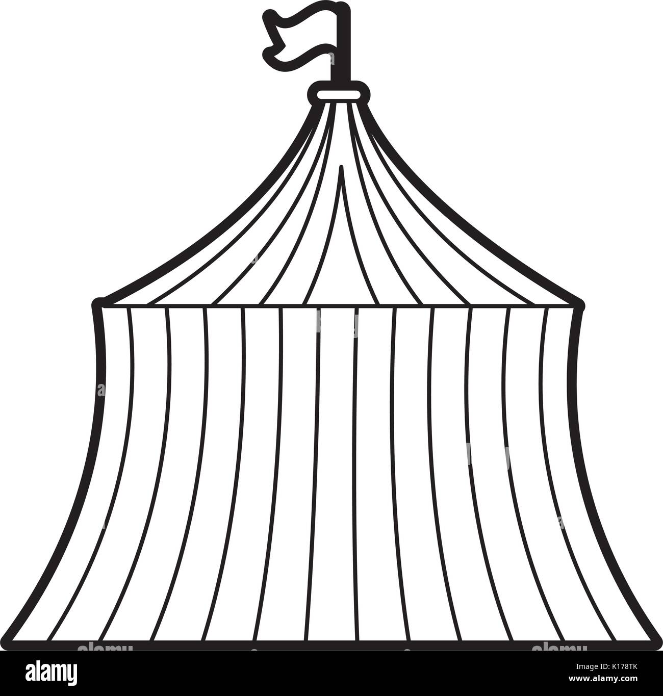 circus tent isolated icon Stock Vector Image & Art - Alamy