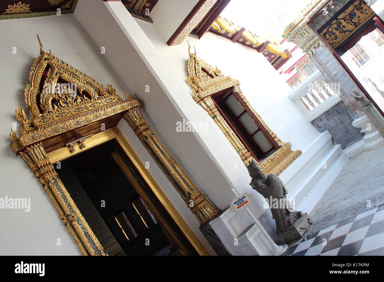 Building (Phra Maha Monthien) at the royal palace in Bangkok (Thailand). Stock Photo