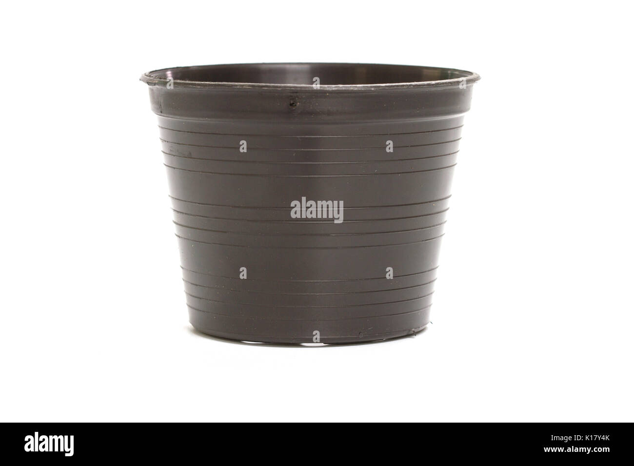 plastic flower pot isolated on white background Stock Photo - Alamy