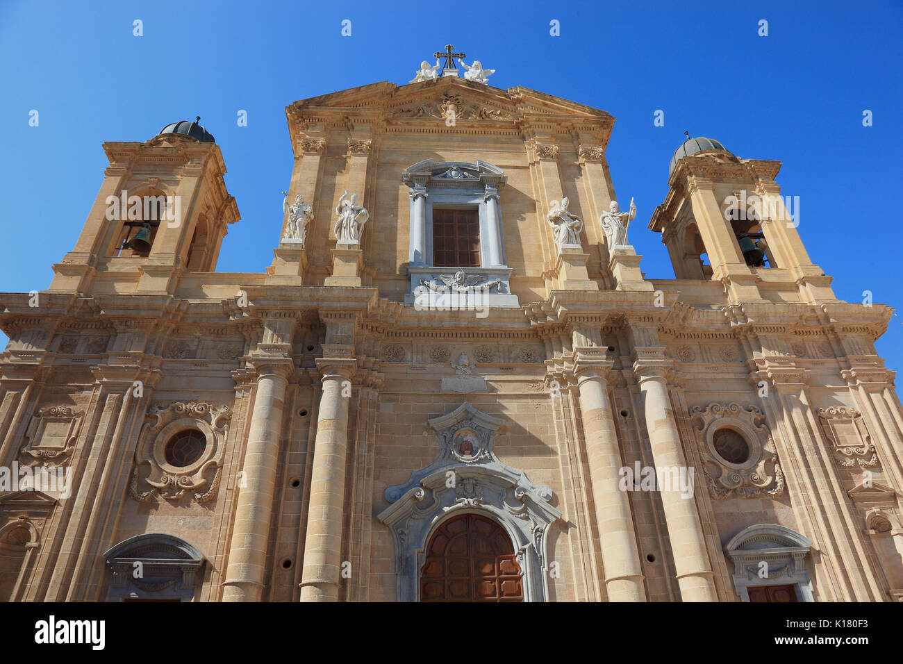 Sicily, Old Town of Marsala, the Cathedral, Duomo, Chiesa Madre in the