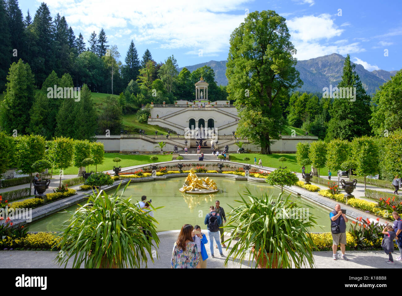 Linderhof Palace, Bavaria Stock Photo