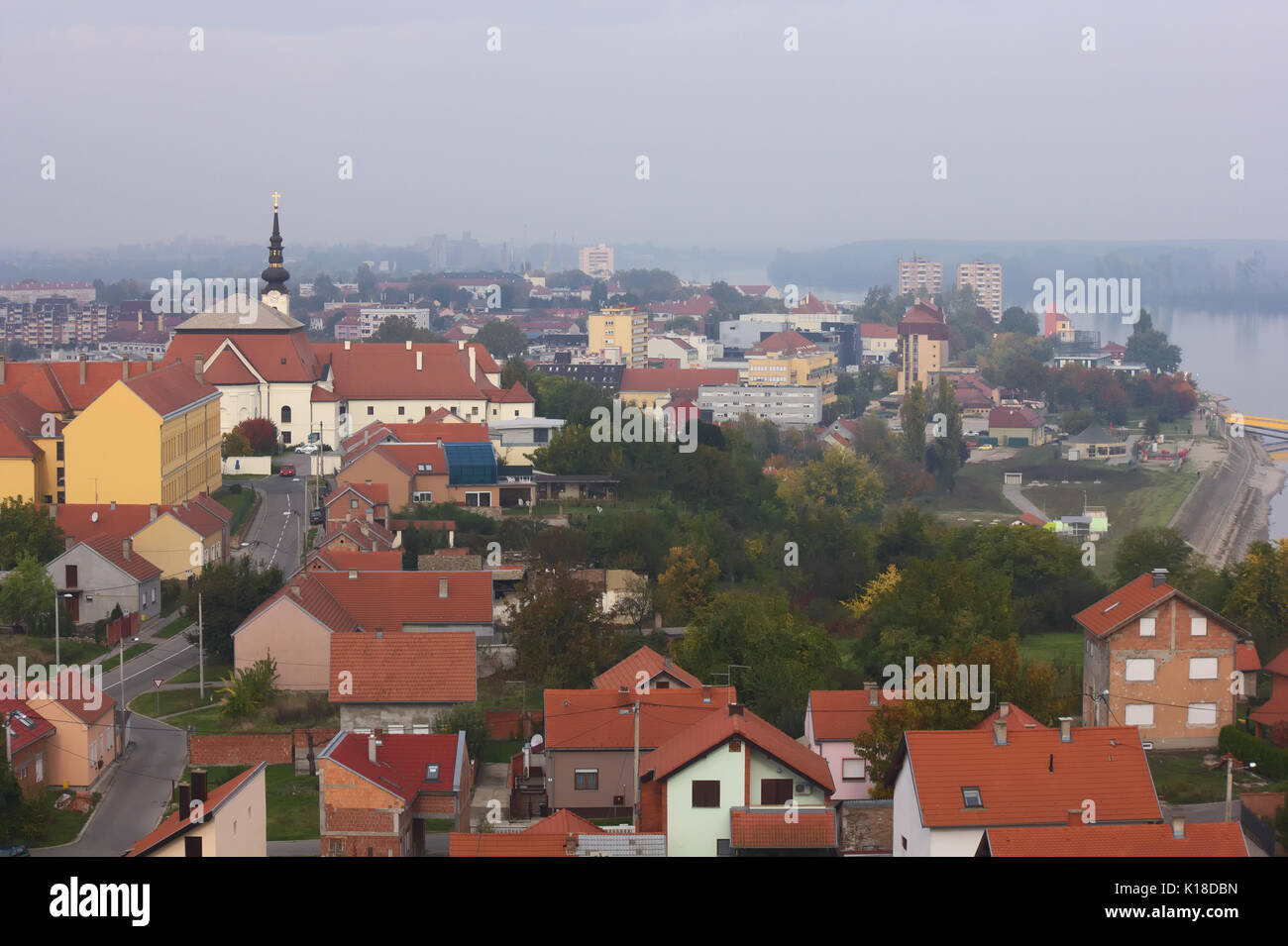 View on city Vukovar Stock Photo Alamy