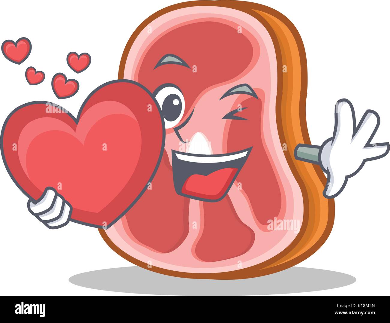 With love meat character cartoon food Stock Vector Image & Art - Alamy With love meat character cartoon food Stock Vector Image & Art - Alamy