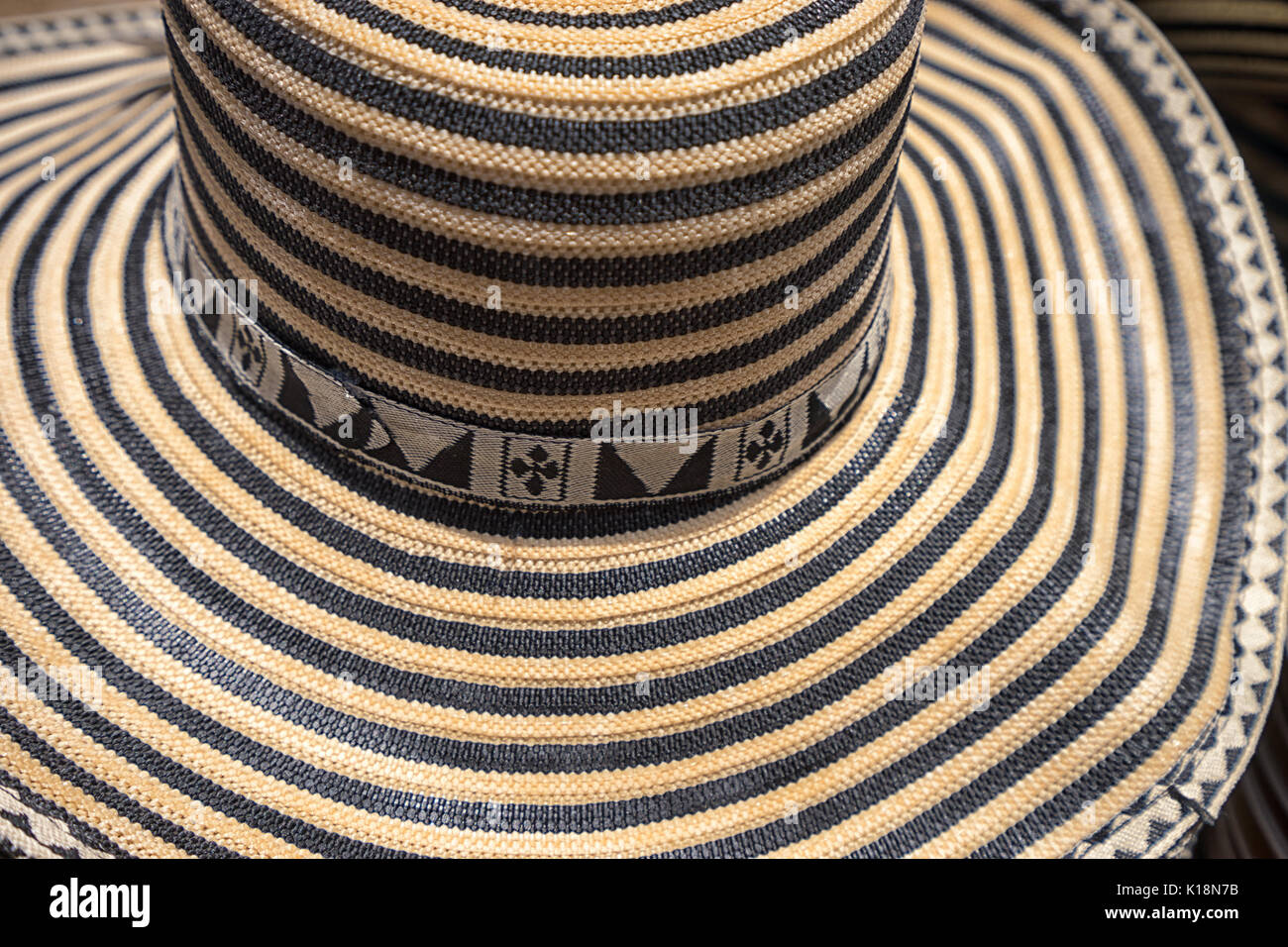Colombian hat called vueltiao Stock Photo