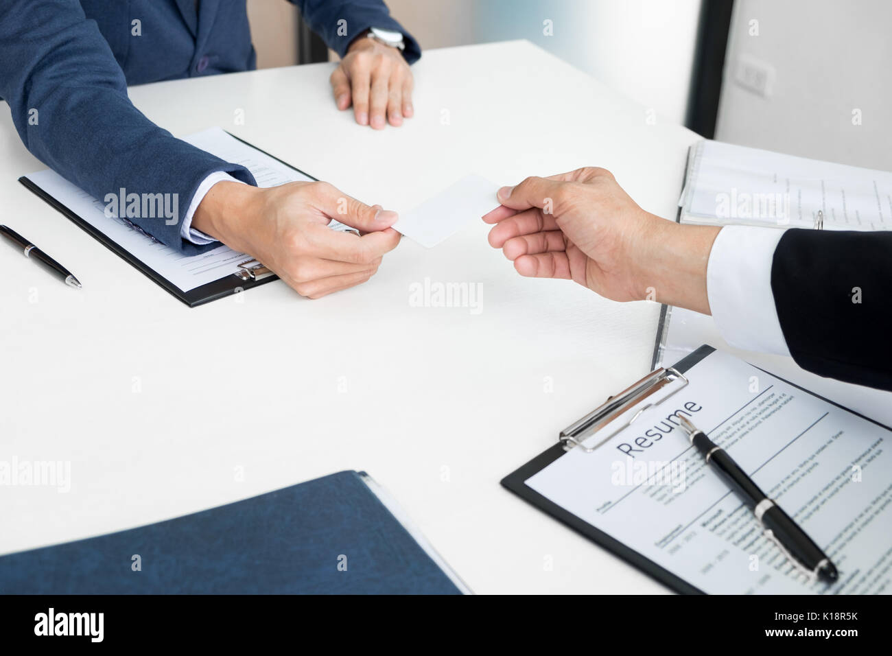 Young Businessman At The Hiring Interview In The Office, Meeting At 