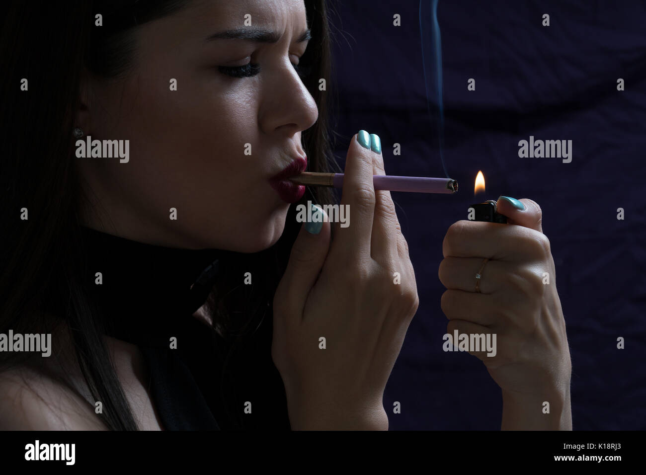 portrait-of-the-beautiful-elegant-girl-smoking-cigarette-isolated-on