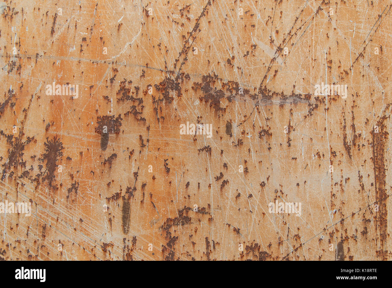 Rust at white painted metal Stock Photo - Alamy