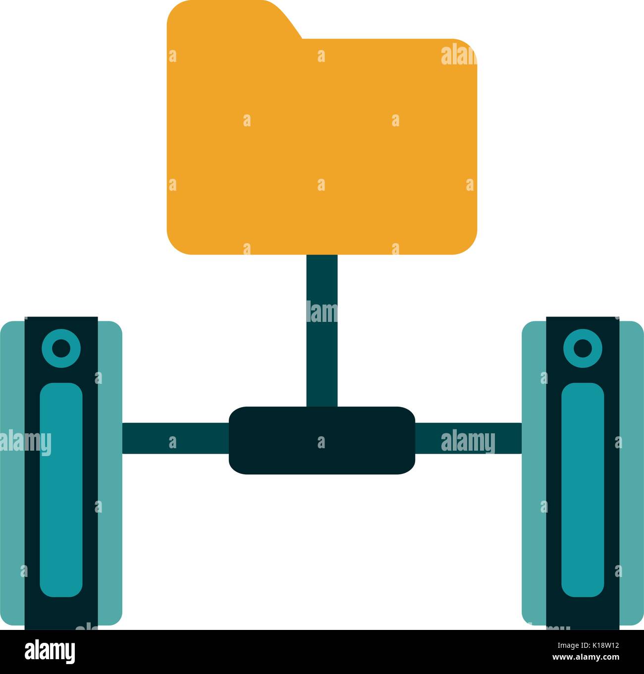 servers web hosting related icons icon image vector illustration design Stock Vector