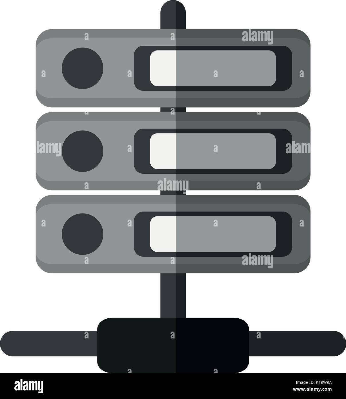 servers web hosting related icons icon image vector illustration design Stock Vector