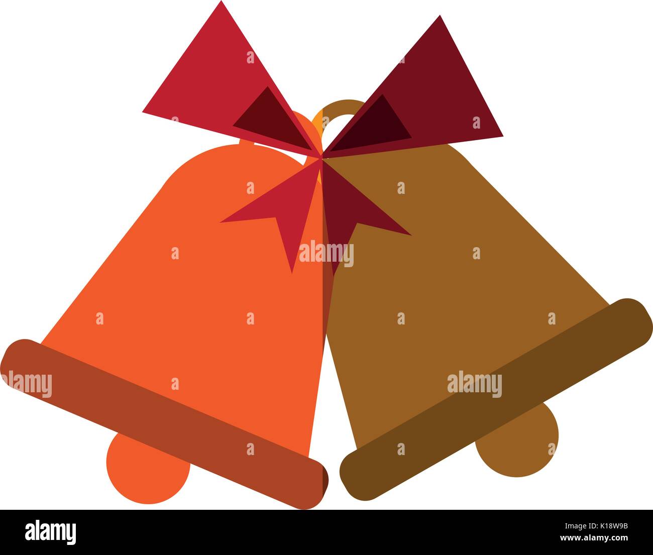 bells with ribbon bow icon image vector illustration design Stock ...