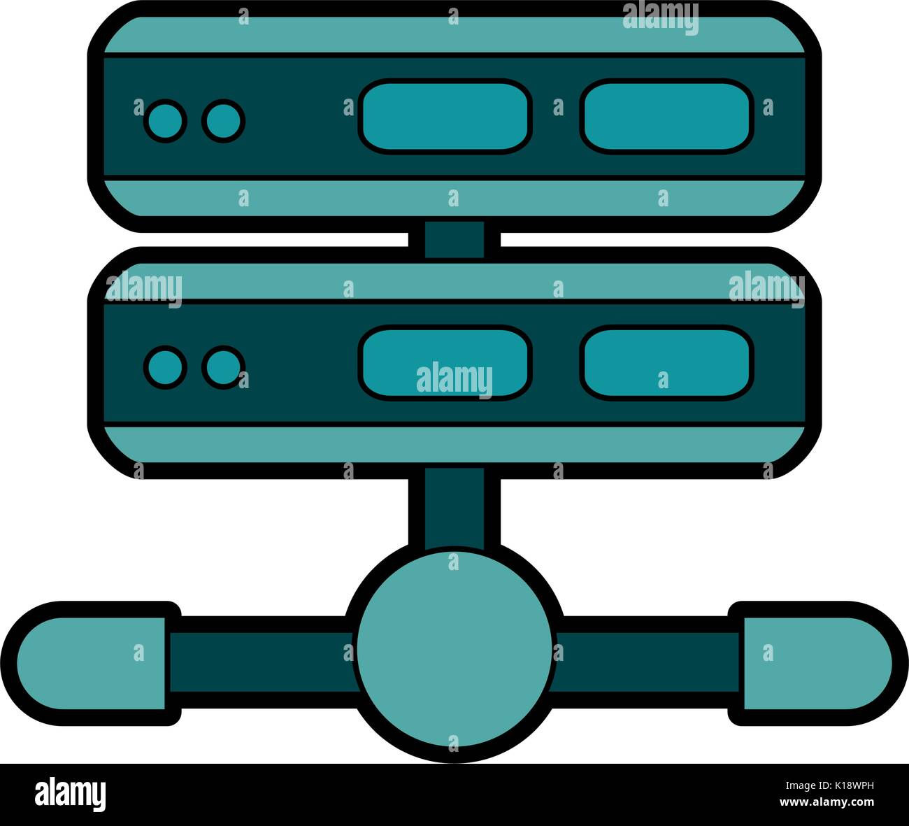 servers web hosting related icons icon image vector illustration design Stock Vector