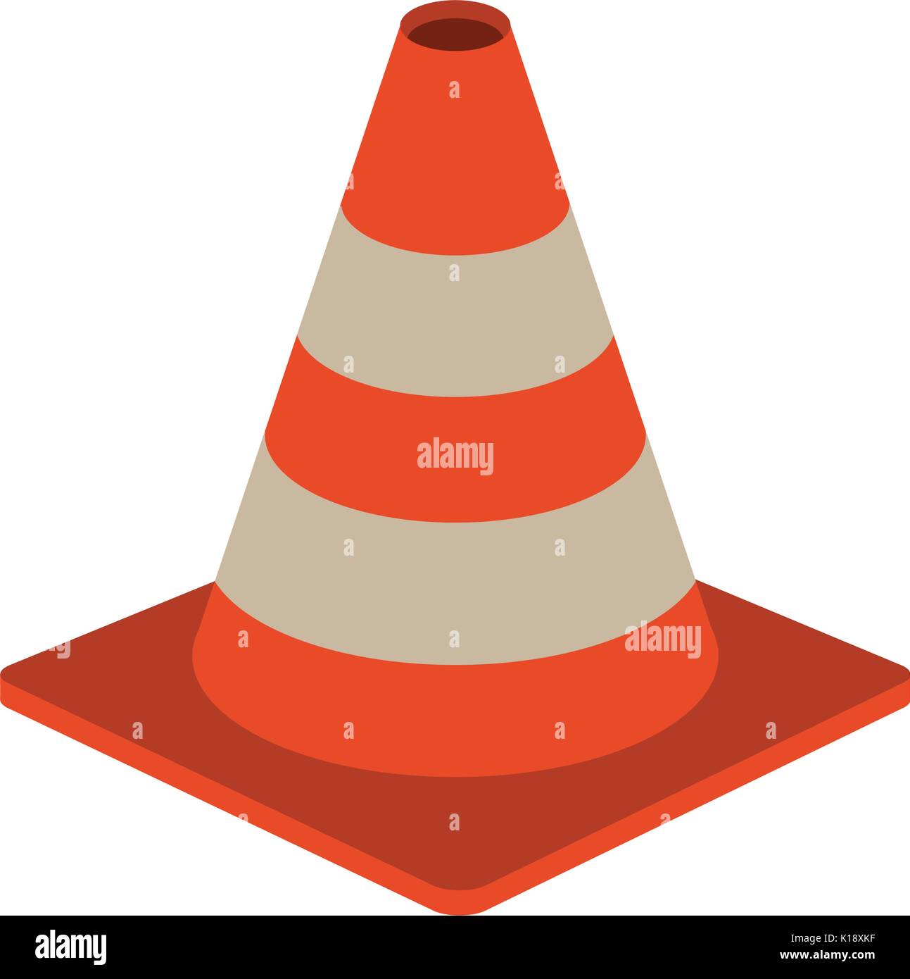 traffic cone under construction related icon image vector illustration