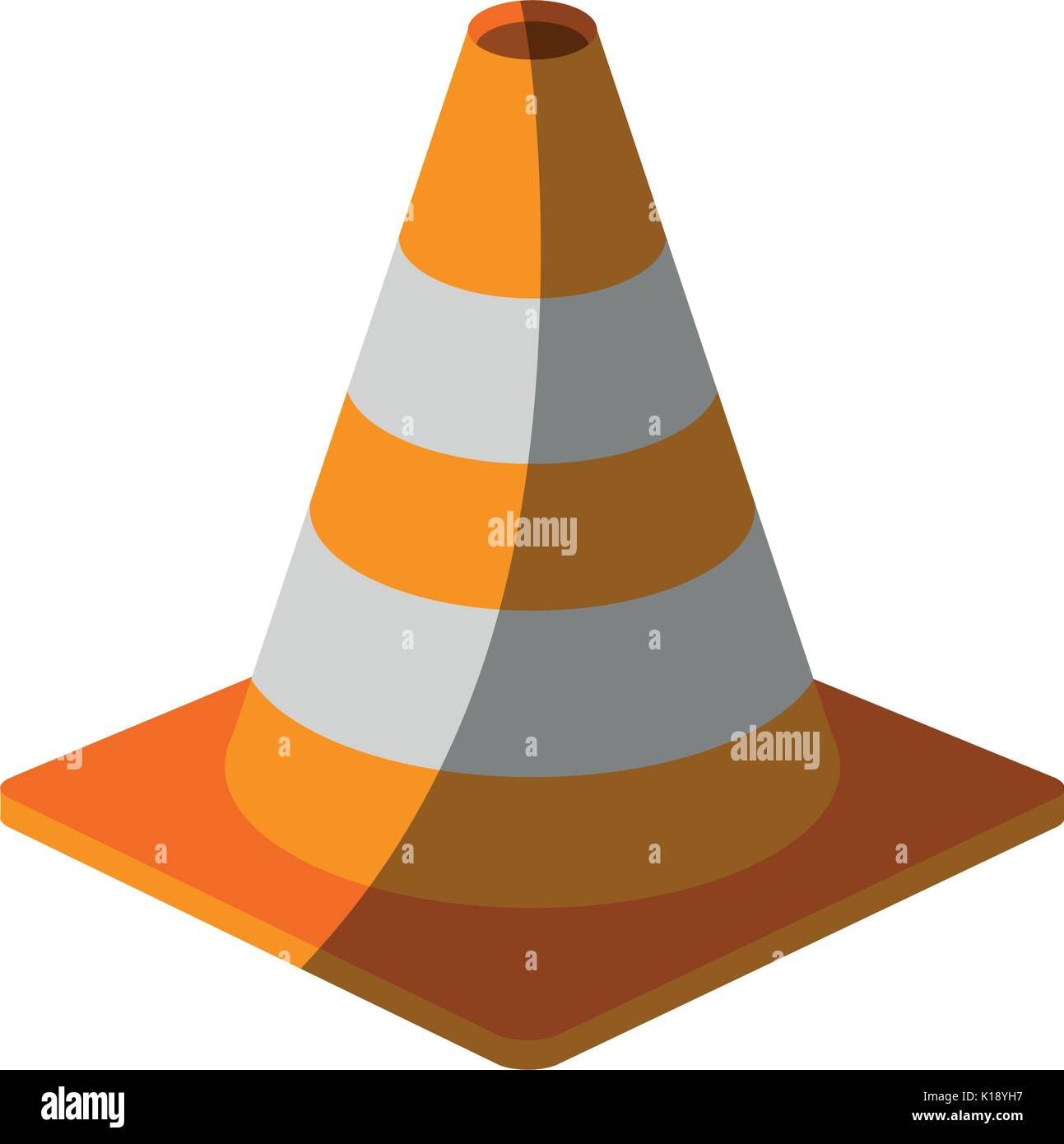 traffic cone under construction related icon image vector illustration