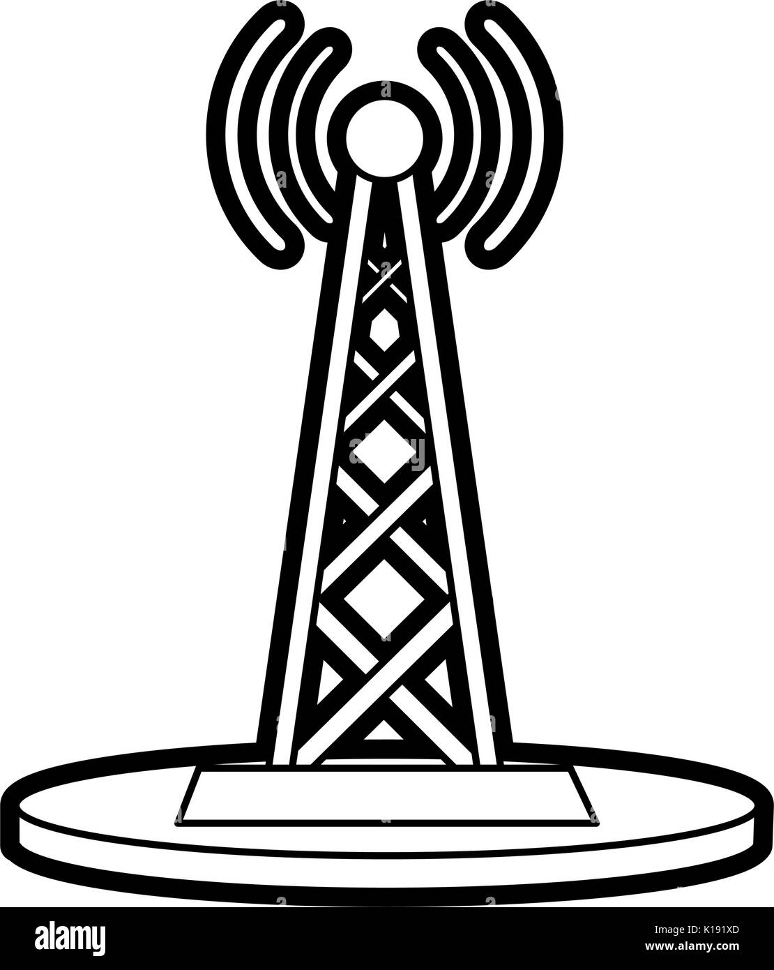 Electronic signal antenna Stock Vector Image & Art - Alamy