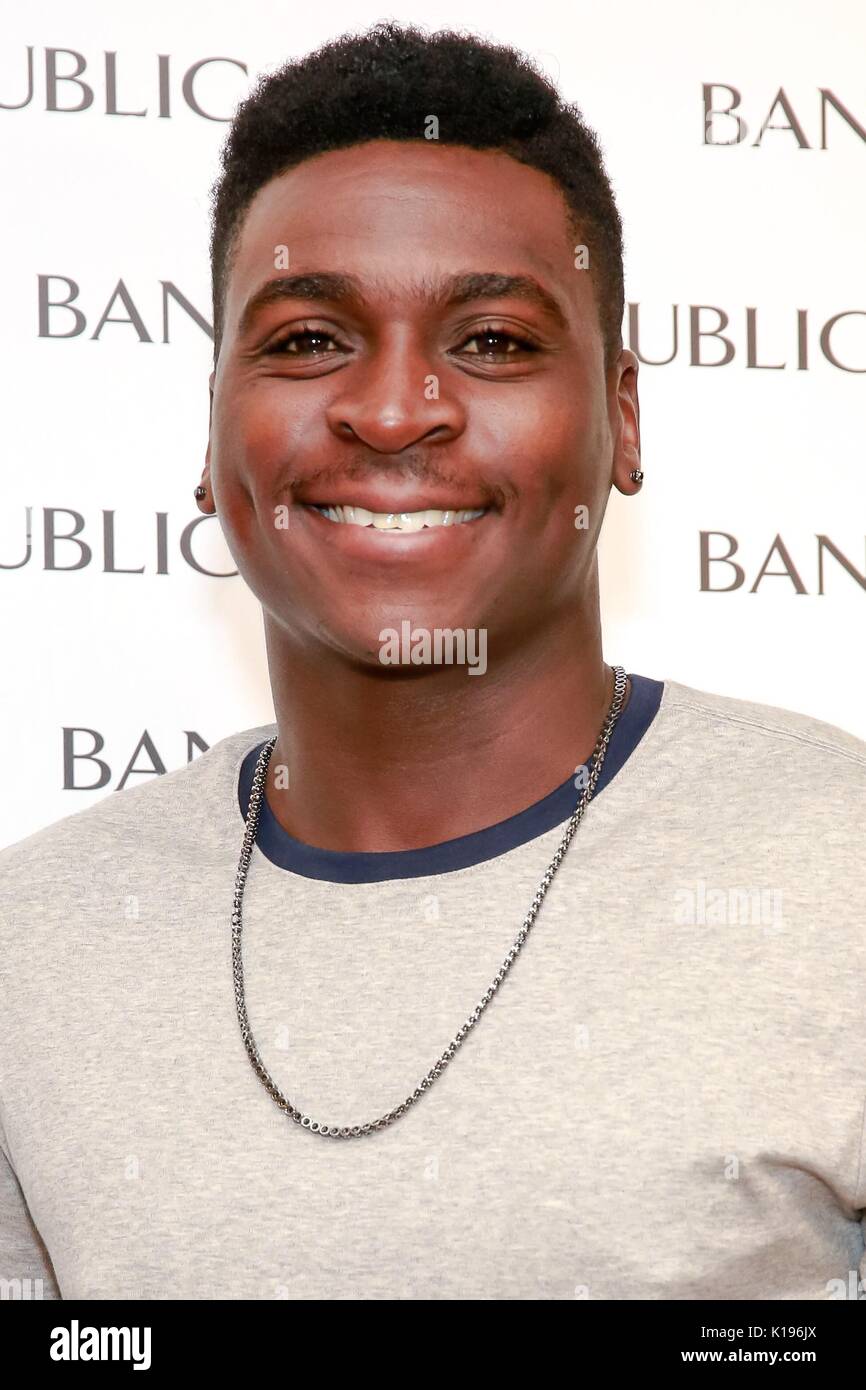 Didi Gregorius at in-store appearance for Banana Republic Rapid Movement Chino Launch, Banana Republic Rockefeller Center, New York, NY August 25, 2017. Photo By: Jason Mendez/Everett Collection Stock Photo