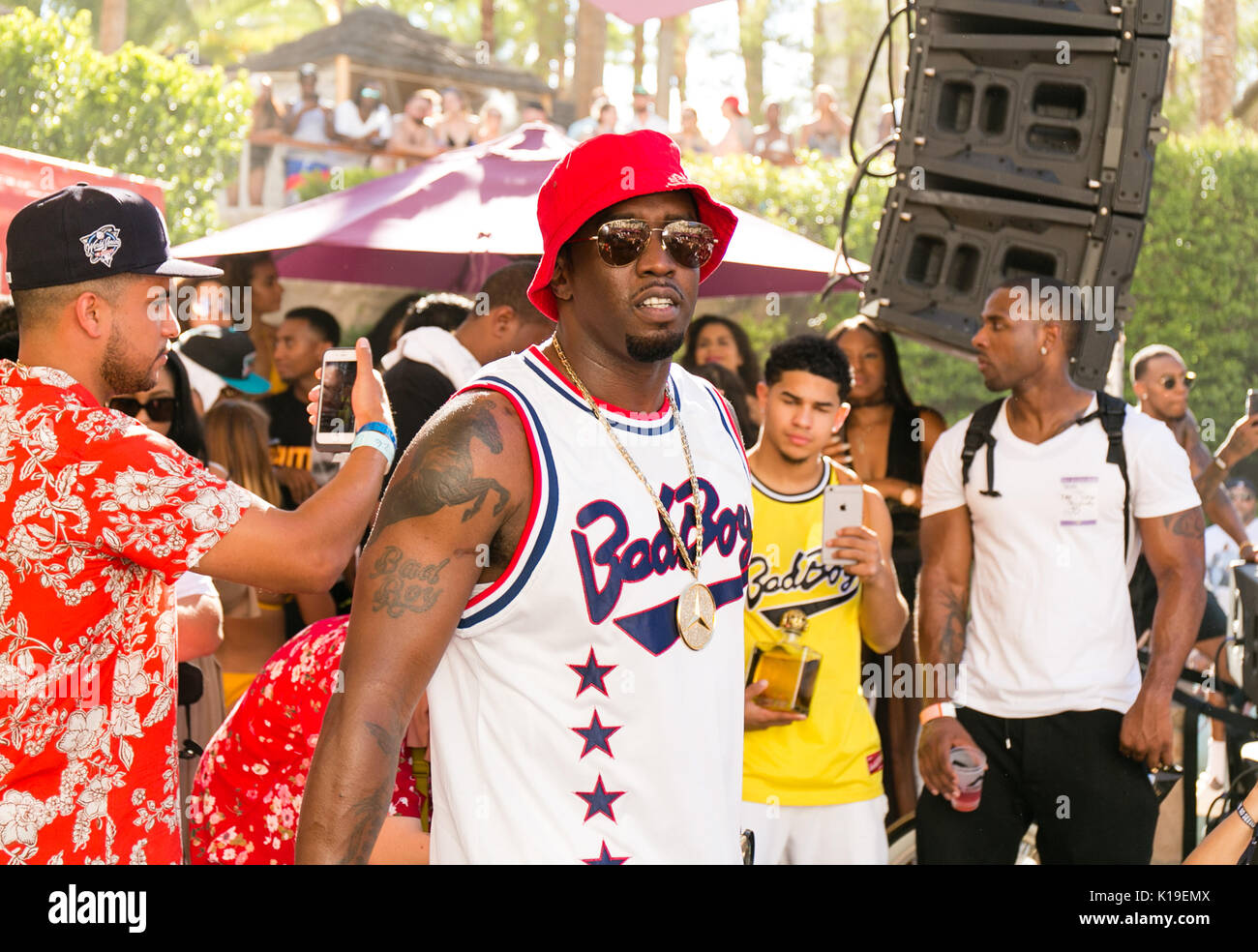 Sean 'Diddy' Combs AKA Puff Daddy hosts a Pre-Fight Party at REHAB Pool  Party at Hard Rock Hotel & Casino in Las vegas, NV on august 26, 2017.  Credit: Erik Kabik Photography/Media