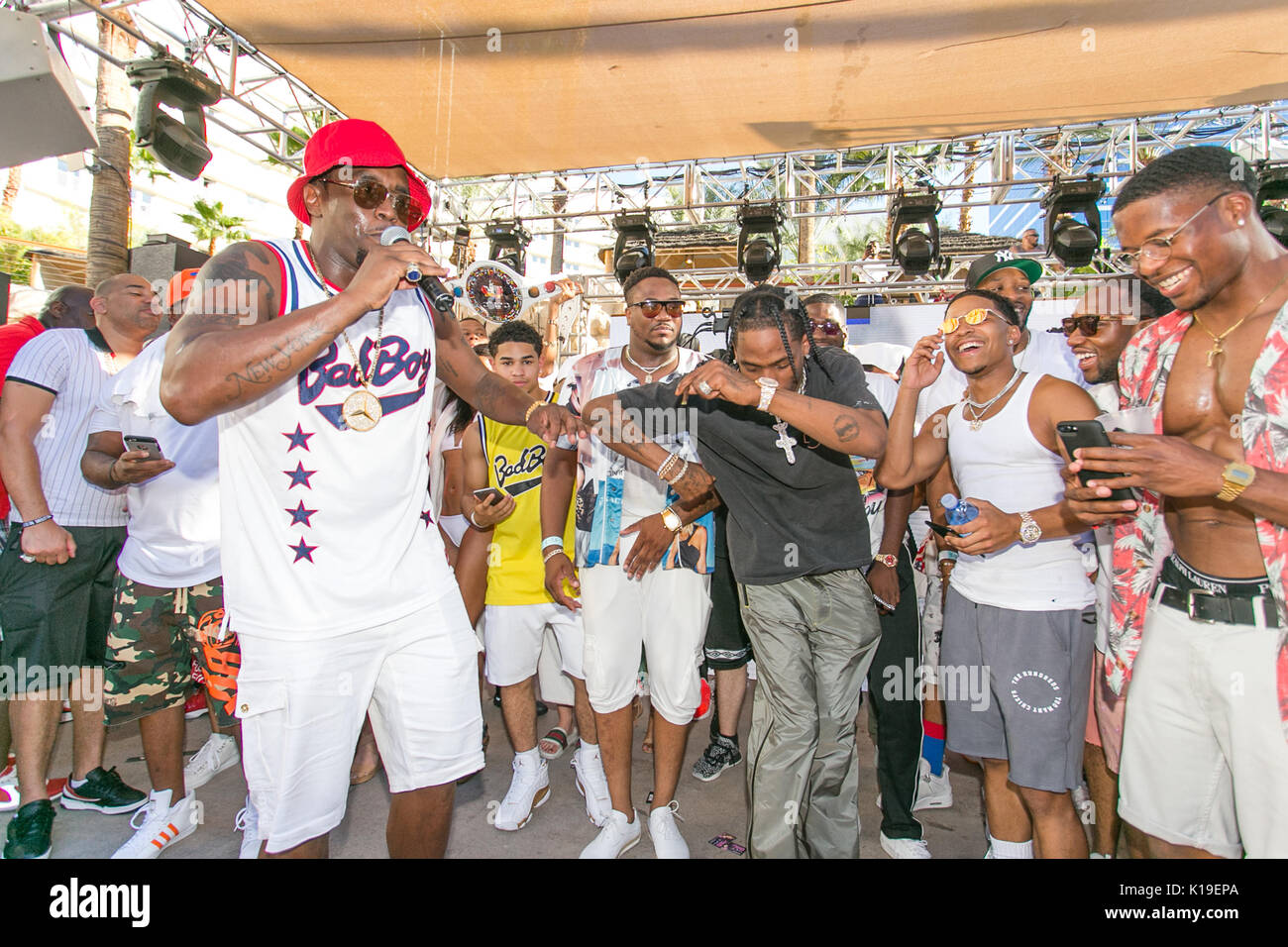 Sean 'Diddy' Combs AKA Puff Daddy hosts a Pre-Fight Party at REHAB Pool  Party at Hard Rock Hotel & Casino in Las vegas, NV on august 26, 2017.  Credit: Erik Kabik Photography/Media