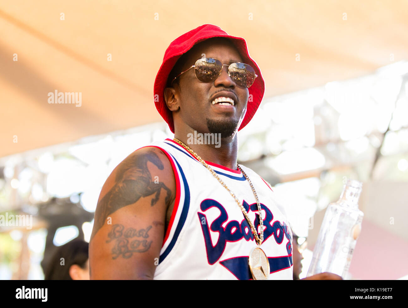 Sean 'Diddy' Combs AKA Puff Daddy hosts a Pre-Fight Party at REHAB Pool  Party at Hard Rock Hotel & Casino in Las vegas, NV on august 26, 2017.  Credit: Erik Kabik Photography/Media