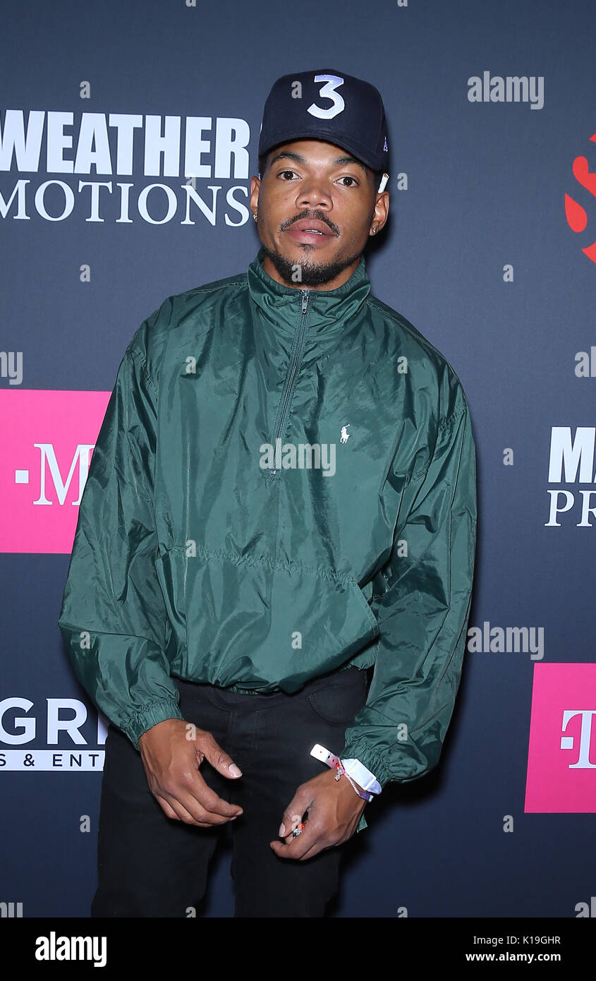 26 August 2017 - Las Vegas, NV - Chance The Rapper. Mayweather vs ...