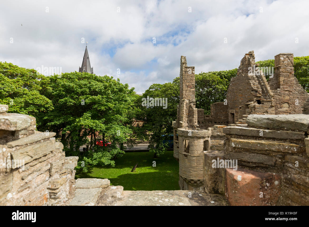 Earl's Palace in Kirkwall on Orkney, Scotland Stock Photo