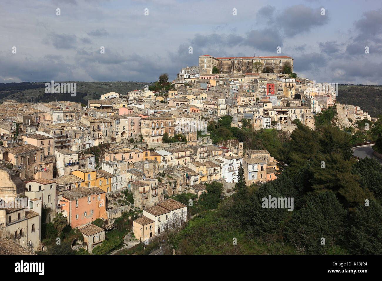 Sicily, city of Ragusa, the houses of the late Baroque district Ragusa ...