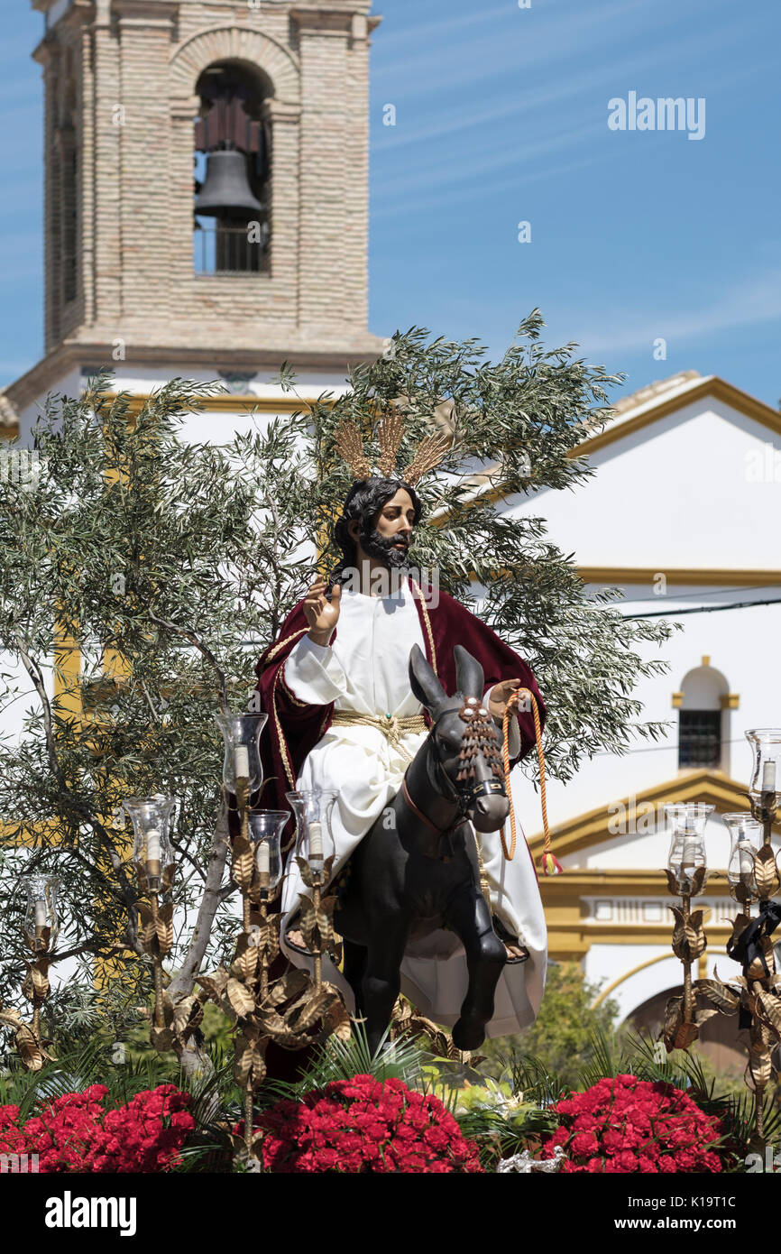 Semana Santa, El Saucejo, Seville, Andalucia, Spain Stock Photo