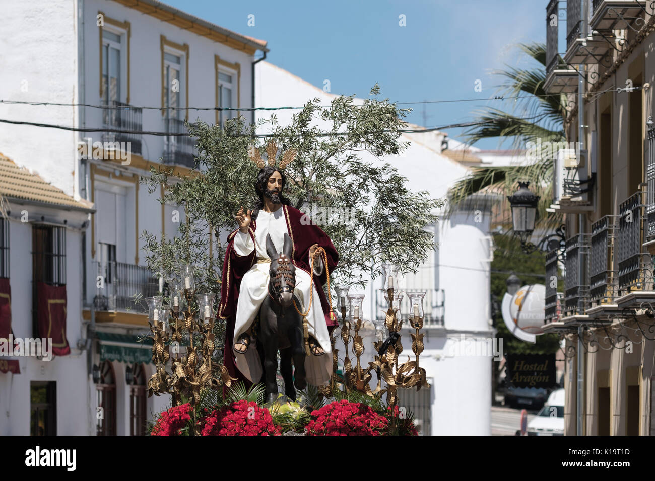Semana Santa, El Saucejo, Sevilla, Andalucia, Spain Stock Photo