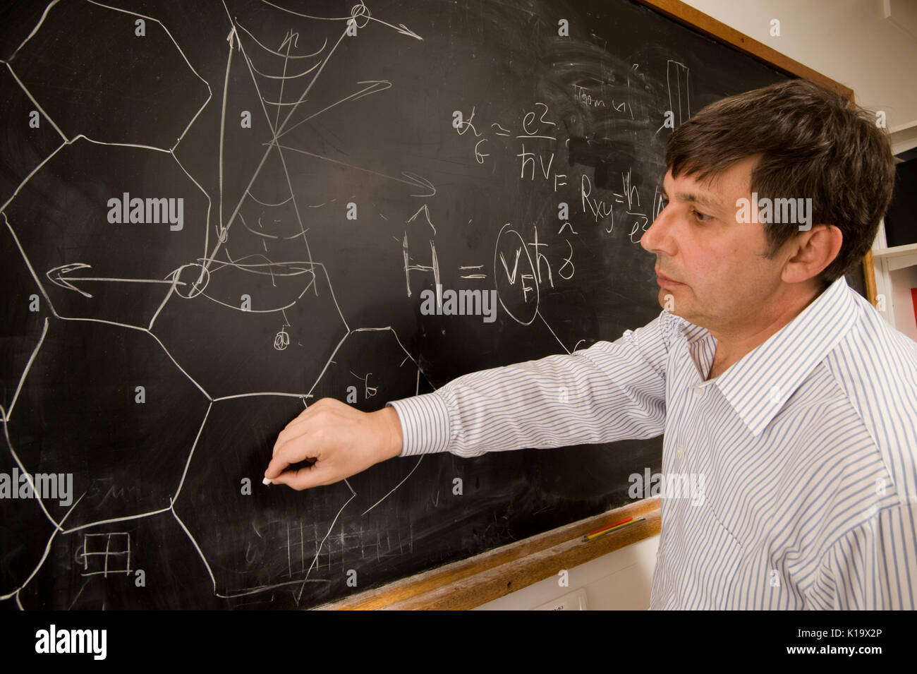 Portrait of Professor André Konstantin Geim, who has received the Nobel Prize for Physics 2010. Stock Photo