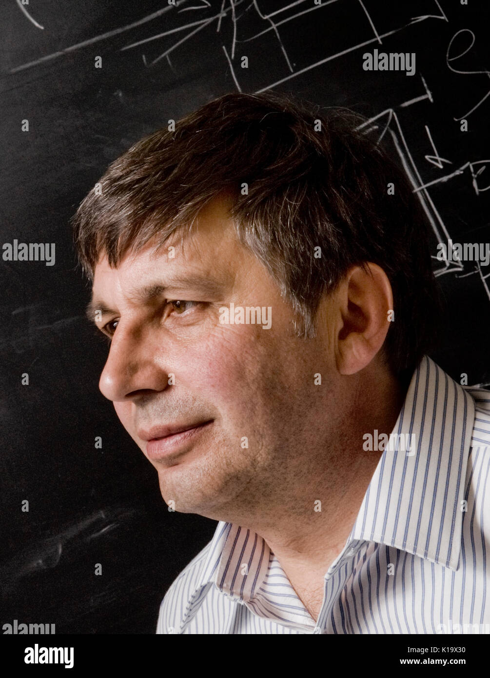 Portrait of Professor André Konstantin Geim, who has received the Nobel Prize for Physics 2010. Stock Photo