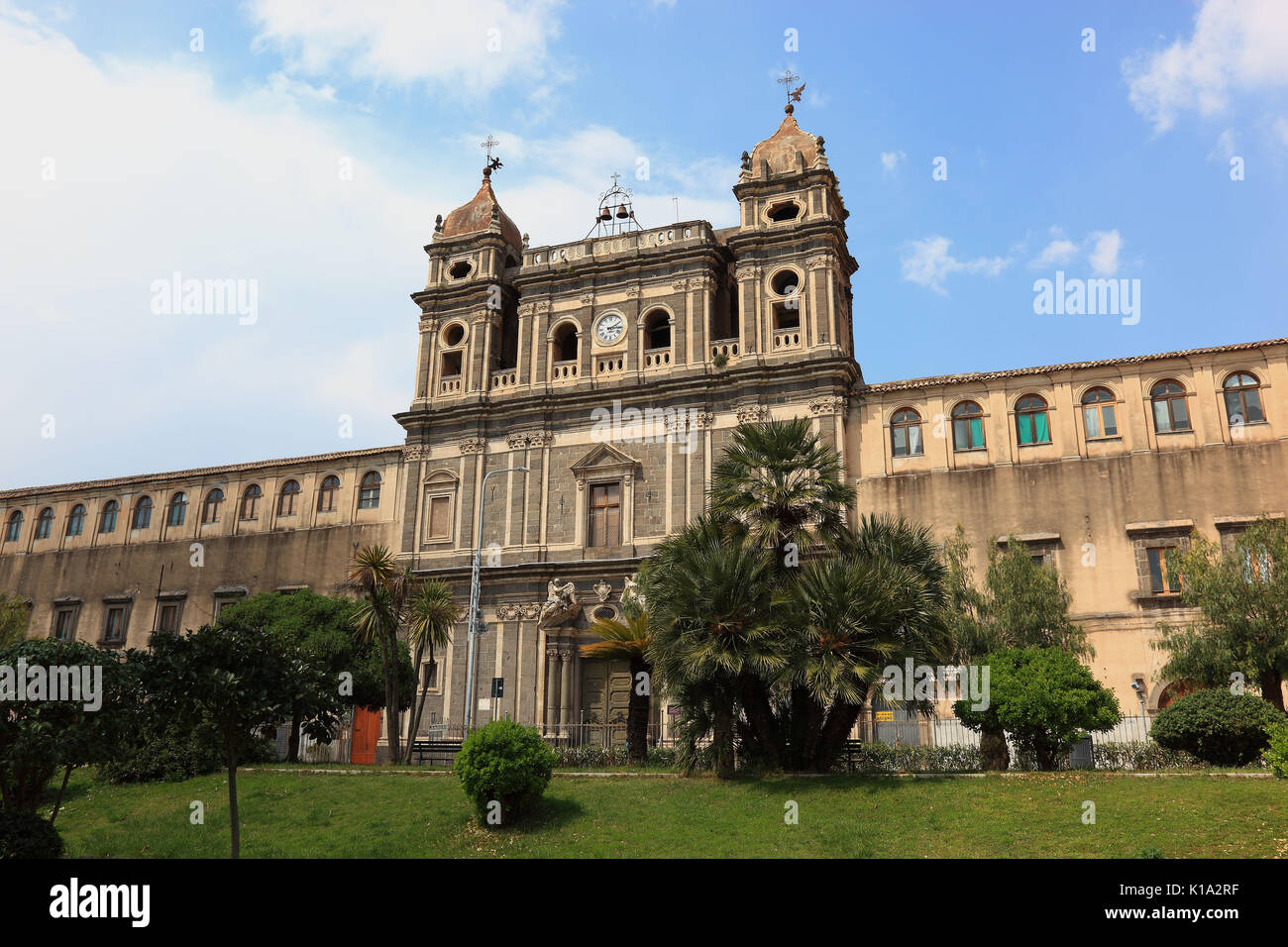 Sicily, city of Adrano, monastery and church of Santa Lucia Stock Photo -  Alamy