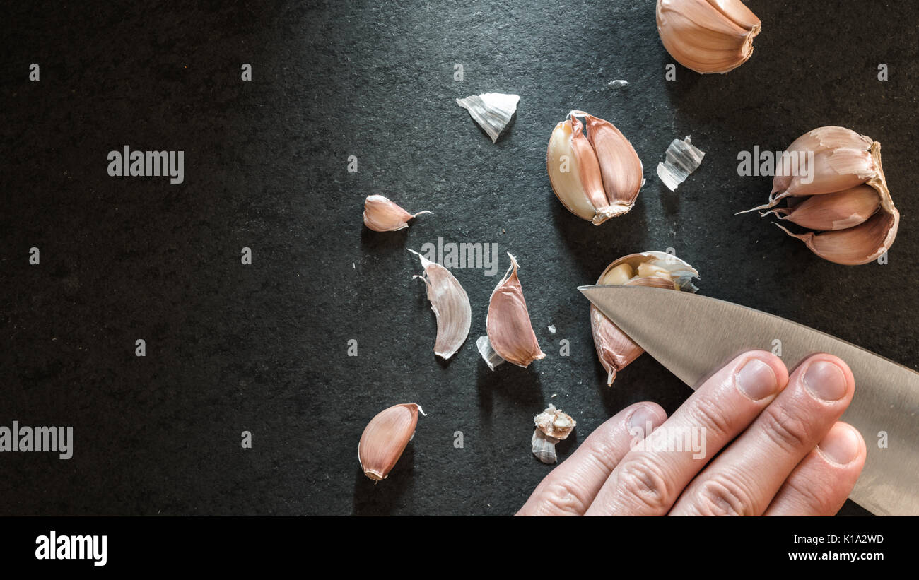 Garlic crush knife hi-res stock photography and images - Alamy