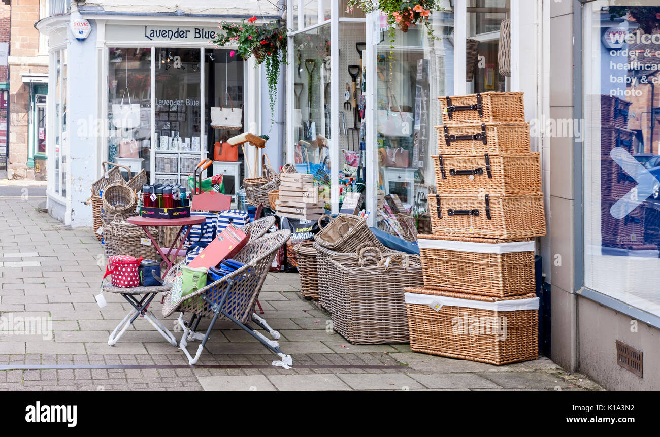 Shopping in the Market Town of Uppingham, Rutland Stock Photo Alamy