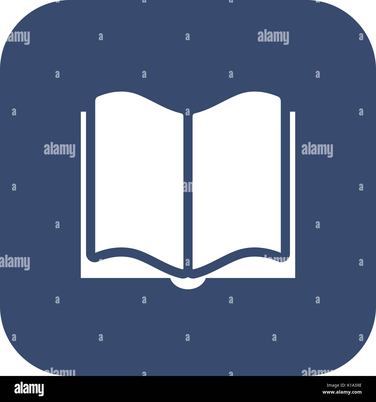 Book Icon. Flat Design. Stock Vector