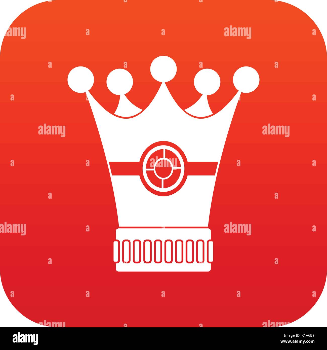 Medieval Crown Icon Digital Red Stock Vector Image And Art Alamy