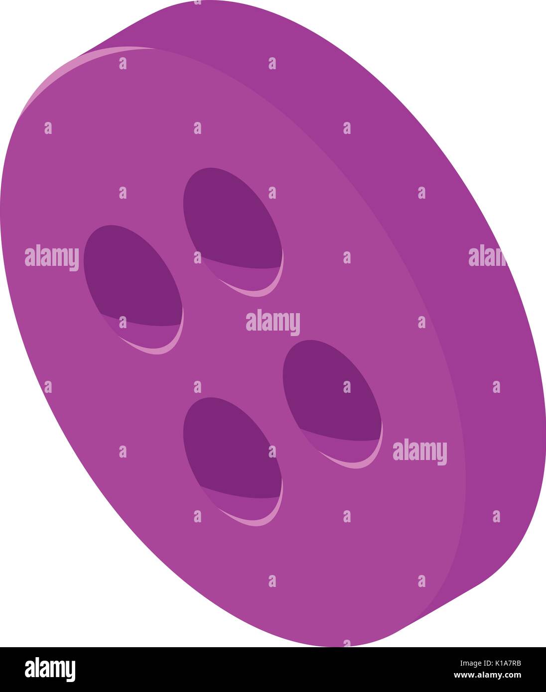 Purple button shirt icon, isometric 3d style Stock Vector Image & Art ...