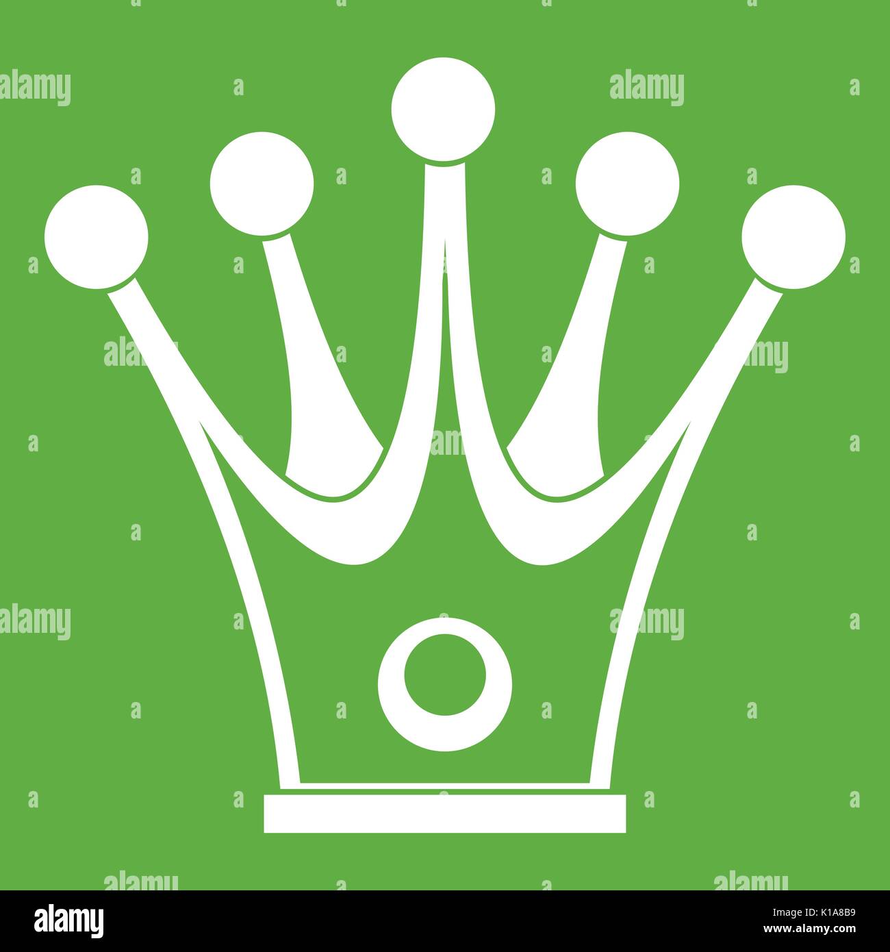 Crown icon green Stock Vector Image & Art - Alamy