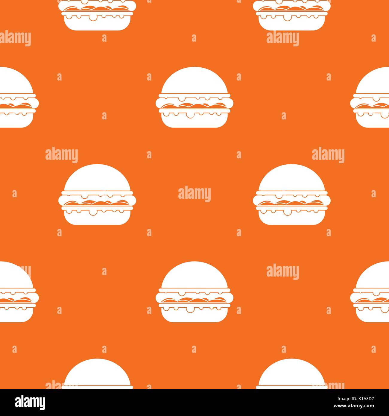 Simple burger sandwich seamless hi-res stock photography and images - Alamy